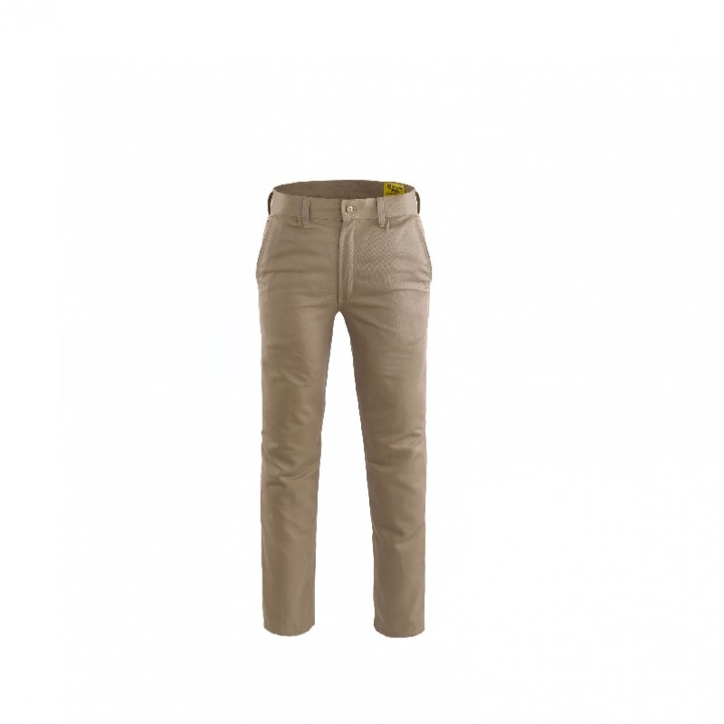 PANTALON TRABAJO ALGODON BEIGE T.52