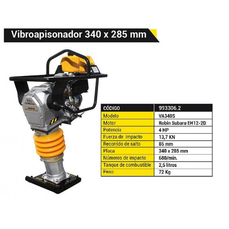 CONST.VIBROAPISONADOR 340X290MM.MO/4HP-