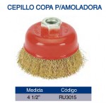 CEPILLO CIRC.AMOL.4" LISO/COPA