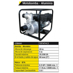 MOTOBOMBA 4T.6,5HP.SAL.2"35ML/H PLASTICO