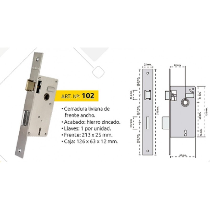CERRADURA COMUN(3) 102