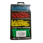 JUEGO CAJA PLASTICA 4 BROCA WIDIA Y 120 TARUGOS