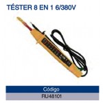 TESTER DE VOLTAJE 6V A 380V 8 EN 1