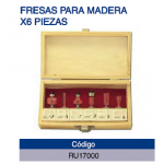 JUEGO DE FRESAS 6PZAS.MADERA