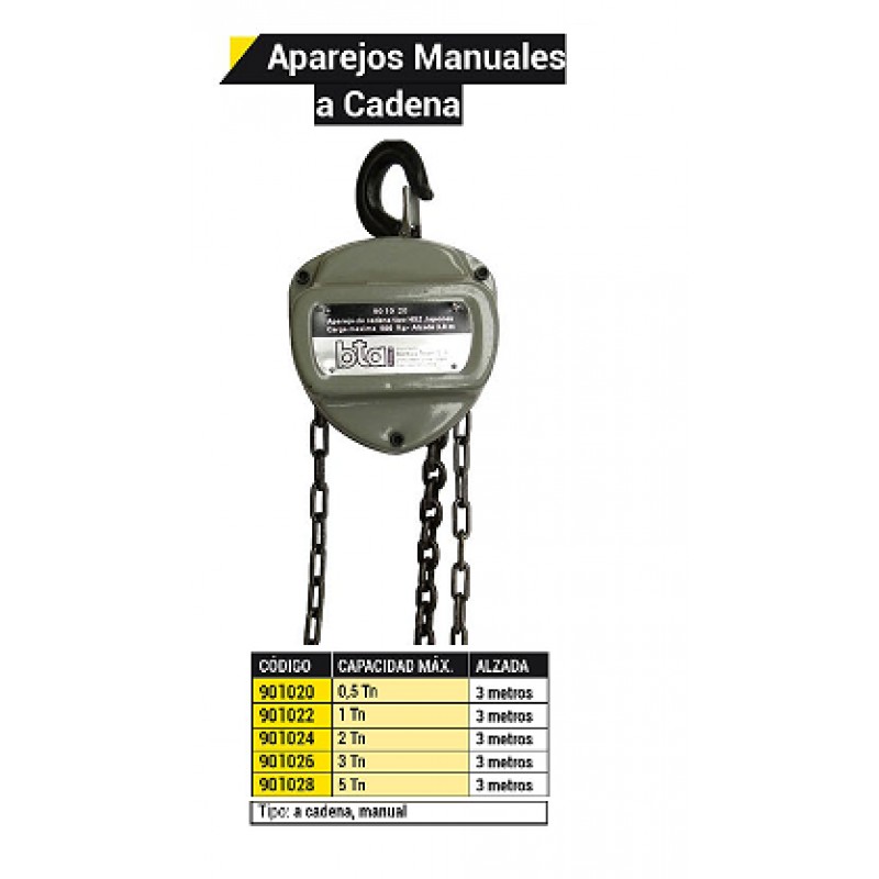 APAREJO MANUAL  5TN.           -