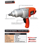 LLAVE IMPACTO ½" 900W.