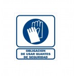 CARTEL ACRILICO GUANTES 40X45