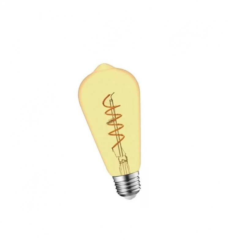 LAMPARA   4W. LED PERA TUBULAR VINTAGE E27