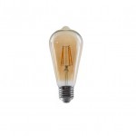 LAMPARA   6W. LED PERA TUBULAR VINTAGE E27