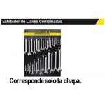 CHAPA P/EXH-MUESTRARIO LLAVES COMBINADAS