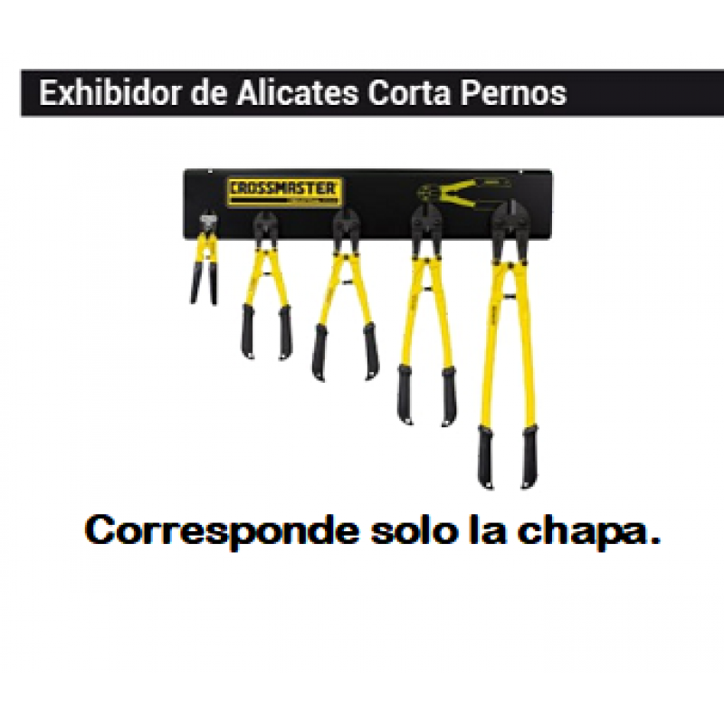 CHAPA P/EXH-MUESTRARIO CORTAPERNOS