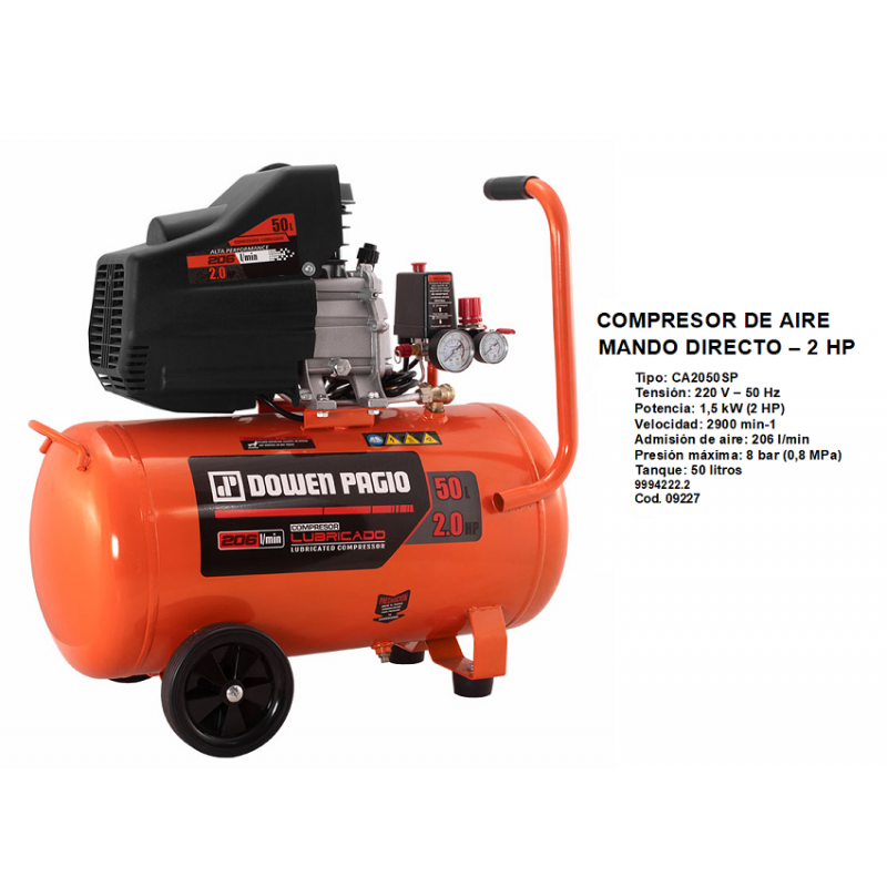 COMPRESOR  50LTS.2.0HP*MONO