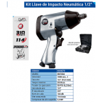 NEUMATICO KIT LLAVE IMPACTO ½" -