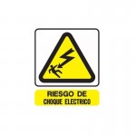 CARTEL CALCO RIESGO ELECTROCUCION 10X15