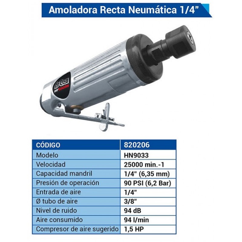 NEUMATICO AMOLADORA RECTA 25000