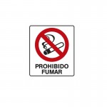 CARTEL ACRILICO PROHIBIDO FUMAR 40X45