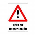 CARTEL CORRUGADO OBRA EN CONSTRUCCION 50X70