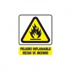 CARTEL ACRILICO INCENDIO 22X26