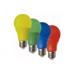 LAMPARA   7W. LED BULBO COLOR E27 AMARILLA