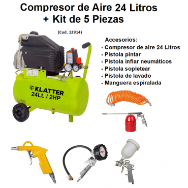 COMPRESOR  25LTS.2.0HP*MONO C/KIT