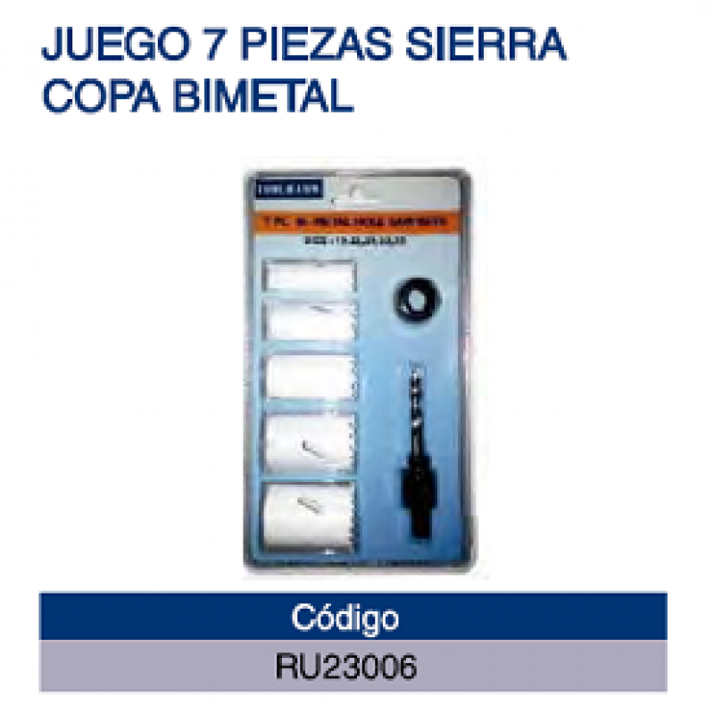 JUEGO SIERRA COPA 7PZAS. BIMETALICA