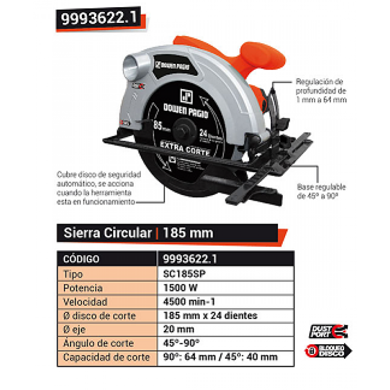 SIERRA CIRCULAR 7¼"1500W.PROF.