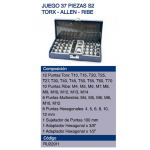 JUEGO PUNTAS TORX/ALLEN/RIBE 37 PZS.