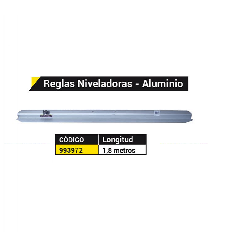 CONST.REGLA NIVELADORA ALUMINIO 2.44 MTS