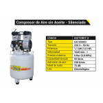 COMPRESOR  50LTS.1.5HP*MONO S/ACEITE